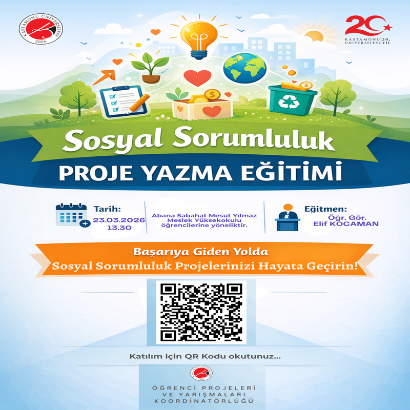 Abana Sabahat Mesut Yılmaz MYO Öğrencilerine Yönelik Proje Yazma Eğitimi